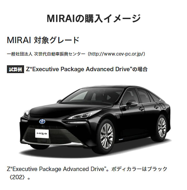 MIRAIの購入イメージ-1